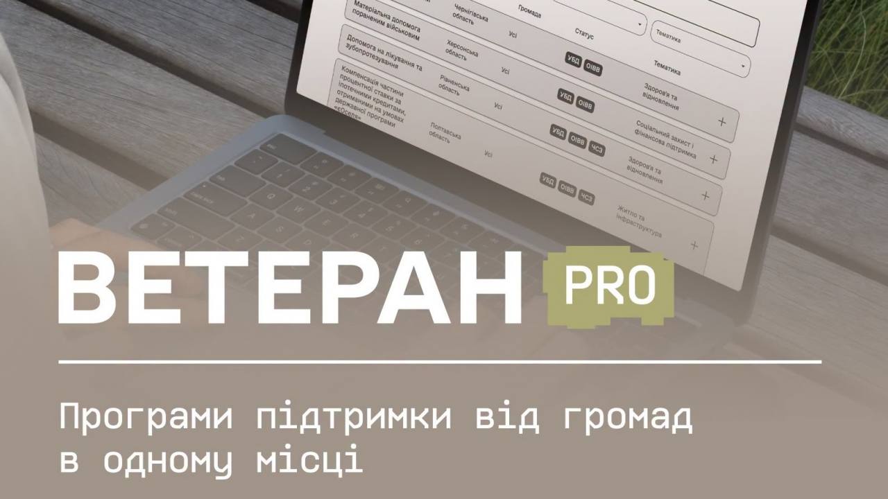 Ветеран PRO: програми підтримки від громад в одному місці